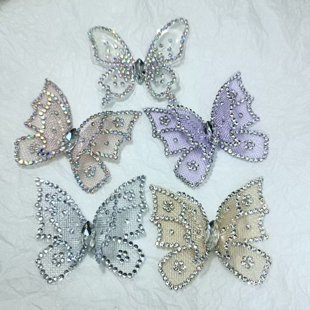Sew On Rhinestone - Аппликация из стразов в виде бабочки,
